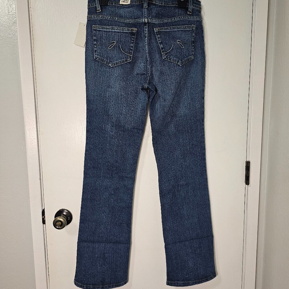 NEW Faded Glory Women's Missy Bootcut Jeans Dark Wash Stretch - Size 4 Size 28 - Picture 5 of 11